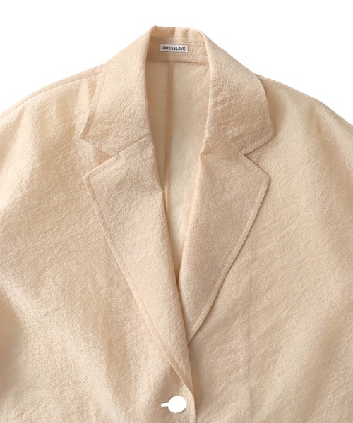 DRESSLAVE（ドレスレイブ）の「wrinkles organza big jacket(リンクルオーガンジービッグジャケット)（テーラードジャケット・レディース・ブラック/ベージュ・38）」の11枚目の写真