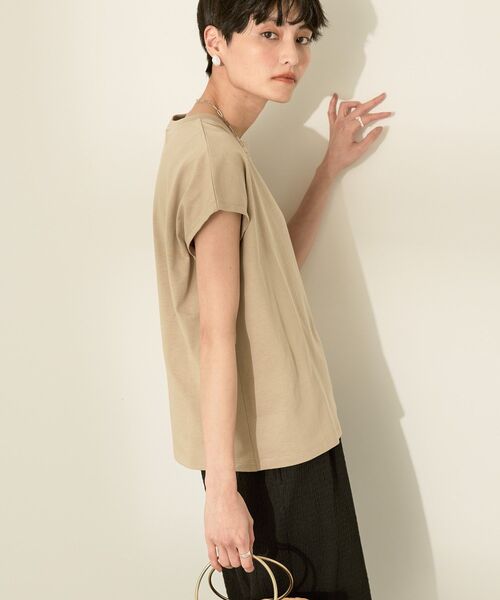 AMERICAN HOLIC(アメリカンホリック)の「きれいめフレンチスリーブコットンプルオーバー(Tシャツ/カットソー・レディース・モカ/オフホワイト/ブラック/ライトブルー/その他6・M/L)」の20枚目の写真