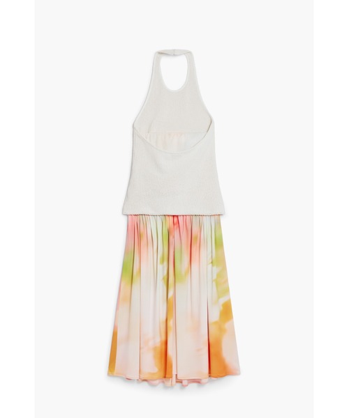 Desigual(デシグアル)の「2イン1グラデーション ハルターワンピース ドレス(ワンピース・レディース・ホワイト・XS/XL/L/M/S)」の3枚目の写真