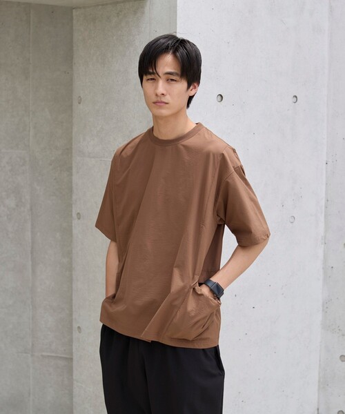 coen(コーエン)の「ハイカーテックライトウェイトTシャツ 【洗濯機洗い可・2WAYストレッチ・防シワ】(Tシャツ/カットソー・メンズ・ブラック/ブラウン/ダークグレー・S/M/L/XL)」の16枚目の写真