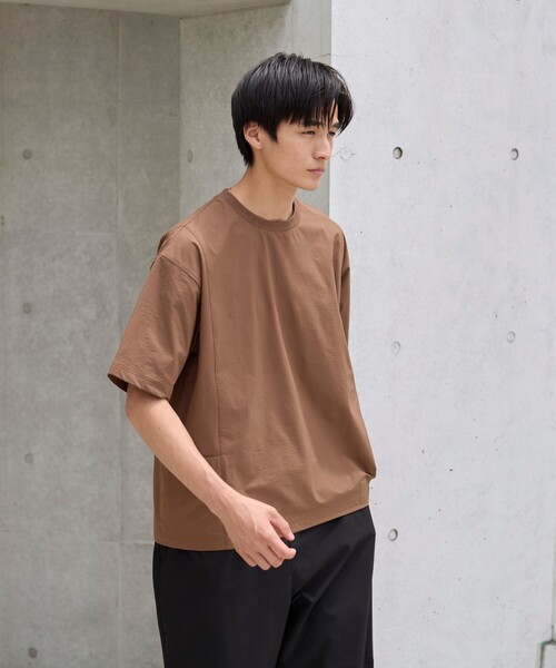 coen(コーエン)の「ハイカーテックライトウェイトTシャツ 【洗濯機洗い可・2WAYストレッチ・防シワ】(Tシャツ/カットソー・メンズ・ブラック/ブラウン/ダークグレー・S/M/L/XL)」の13枚目の写真