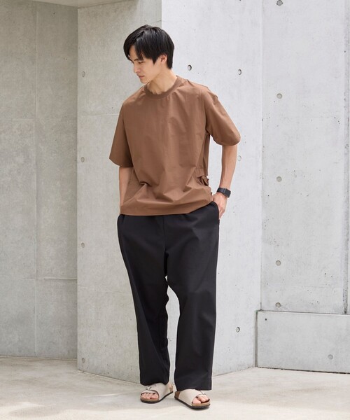 coen(コーエン)の「ハイカーテックライトウェイトTシャツ 【洗濯機洗い可・2WAYストレッチ・防シワ】(Tシャツ/カットソー・メンズ・ブラック/ブラウン/ダークグレー・S/M/L/XL)」の12枚目の写真