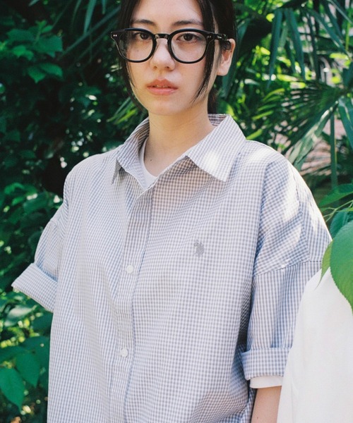 BROKEN BASE（ブロークンベース）の「U.S. POLO ASSN　ハーフスリーブシャツ（シャツ/ブラウス・メンズ・ネイビー系/グレー系/ホワイト系・MEDIUM/LARGE）」の2枚目の写真