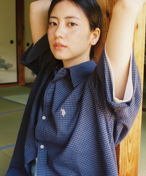 BROKEN BASE（ブロークンベース）の「U.S. POLO ASSN　ハーフスリーブシャツ（シャツ/ブラウス・メンズ・ネイビー系/グレー系/ホワイト系・MEDIUM/LARGE）」の18枚目の写真