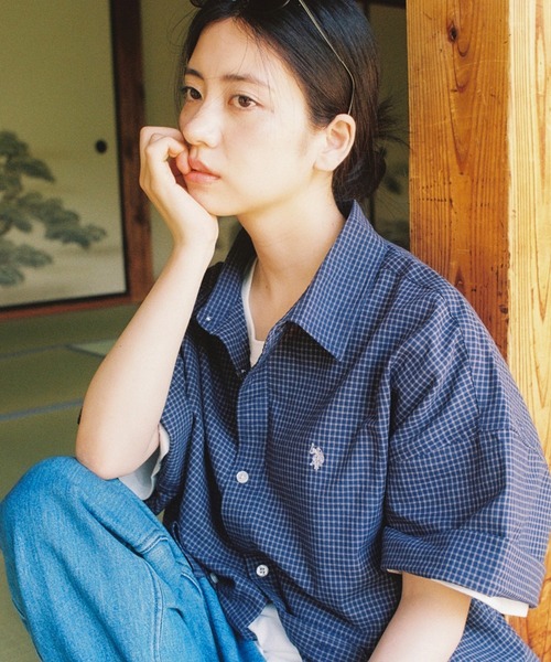 BROKEN BASE（ブロークンベース）の「U.S. POLO ASSN　ハーフスリーブシャツ（シャツ/ブラウス・メンズ・ネイビー系/グレー系/ホワイト系・MEDIUM/LARGE）」の16枚目の写真