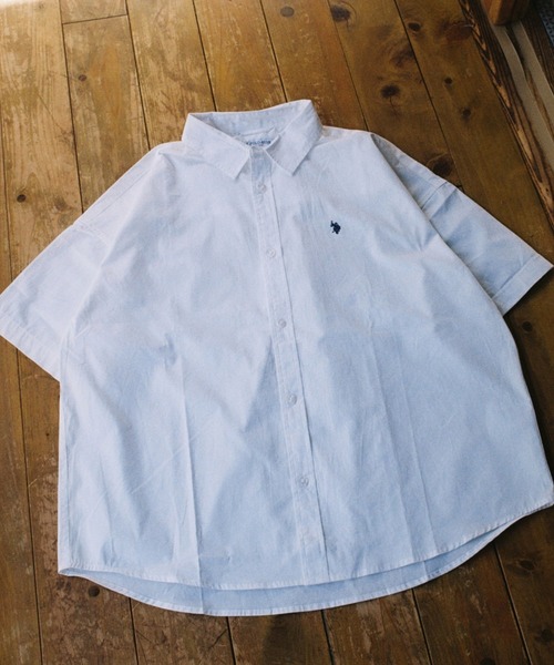 BROKEN BASE（ブロークンベース）の「U.S. POLO ASSN　ハーフスリーブシャツ（シャツ/ブラウス・メンズ・ネイビー系/グレー系/ホワイト系・MEDIUM/LARGE）」の8枚目の写真