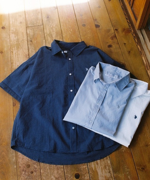 BROKEN BASE（ブロークンベース）の「U.S. POLO ASSN　ハーフスリーブシャツ（シャツ/ブラウス・メンズ・ネイビー系/グレー系/ホワイト系・MEDIUM/LARGE）」の7枚目の写真