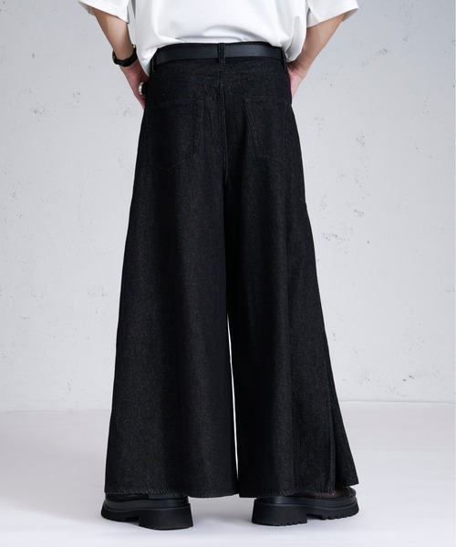 Ellno Loset(エルノロゼット)の「スーパーフレアバギーデニム(デニムパンツ・メンズ・ネイビー/ブラック・マルチサイズ)」の12枚目の写真