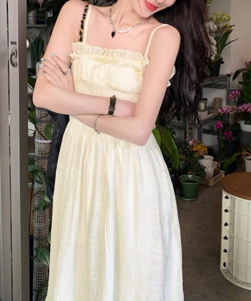 Miniministore(ミニミニストア)の「キャミワンピース ティアードワンピロング(ワンピース・レディース・アイボリー・L/M)」の7枚目の写真