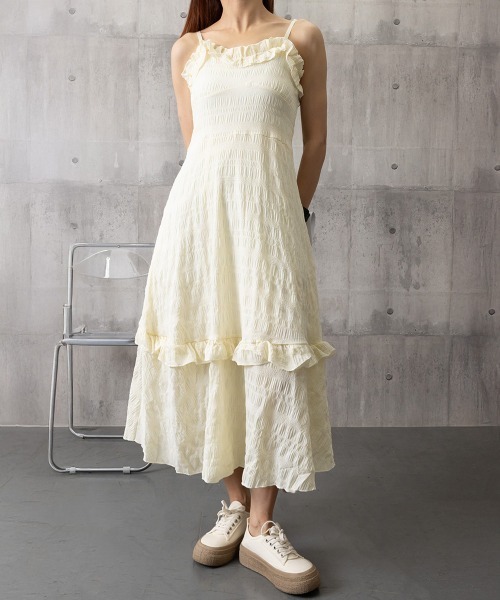 Miniministore(ミニミニストア)の「キャミワンピース ティアードワンピロング(ワンピース・レディース・アイボリー・L/M)」の15枚目の写真