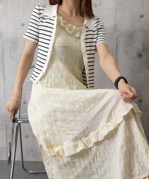 Miniministore(ミニミニストア)の「キャミワンピース ティアードワンピロング(ワンピース・レディース・アイボリー・L/M)」の17枚目の写真