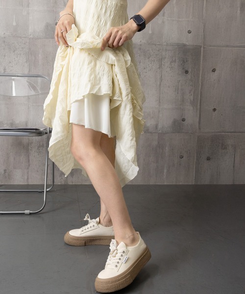 Miniministore(ミニミニストア)の「キャミワンピース ティアードワンピロング(ワンピース・レディース・アイボリー・L/M)」の18枚目の写真