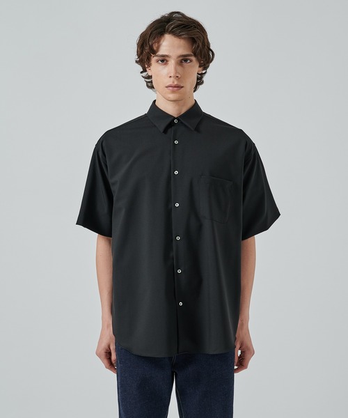 markaware（マーカウェア）の「【MARKAWARE/marka】COMFORT FIT S/S SHIRT（シャツ/ブラウス・メンズ・ネイビー/ブラック/チャコールグレー・1/2）」の4枚目の写真
