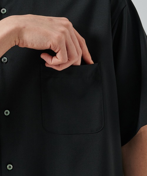 markaware（マーカウェア）の「【MARKAWARE/marka】COMFORT FIT S/S SHIRT（シャツ/ブラウス・メンズ・ネイビー/ブラック/チャコールグレー・1/2）」の12枚目の写真