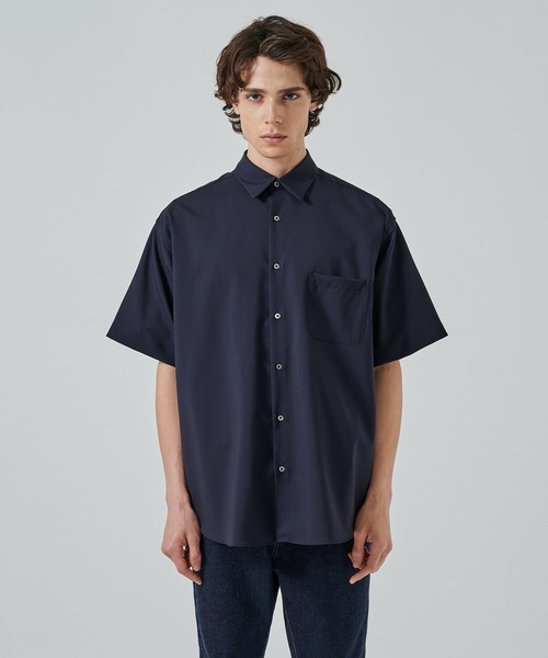 markaware（マーカウェア）の「【MARKAWARE/marka】COMFORT FIT S/S SHIRT（シャツ/ブラウス・メンズ・ネイビー/ブラック/チャコールグレー・1/2）」の14枚目の写真