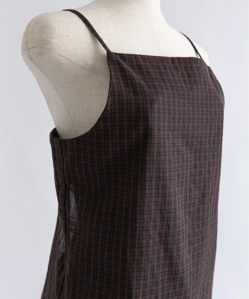 EN NEUME（エンノイム）の「Back Open Checked Camisole（シャツ