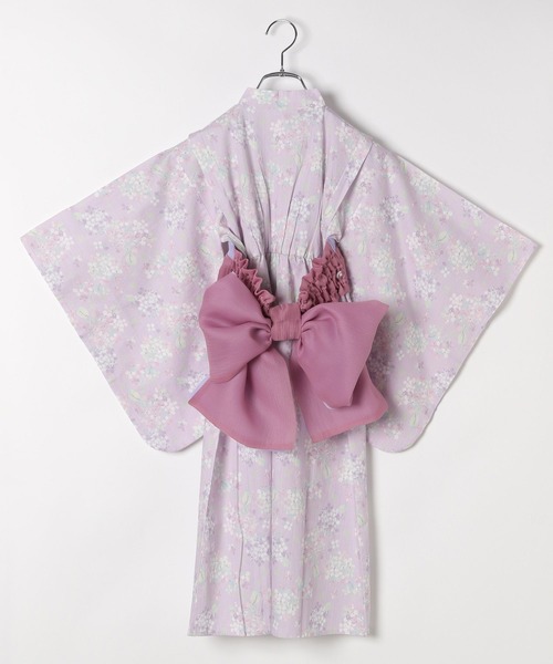 GLOBAL WORK（グローバルワーク）の「洗える簡単浴衣セット/T/575729（浴衣・キッズ・ピンク/ブルー・100cm/110cm/120cm）」の4枚目の写真