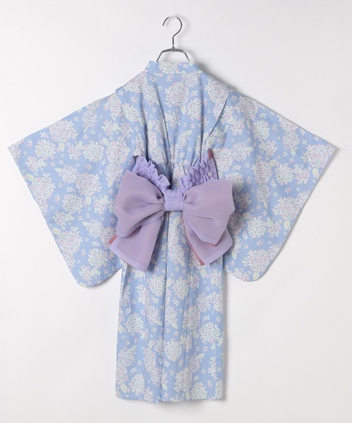 GLOBAL WORK（グローバルワーク）の「洗える簡単浴衣セット/T/575729（浴衣・キッズ・ピンク/ブルー・100cm/110cm/120cm）」の6枚目の写真
