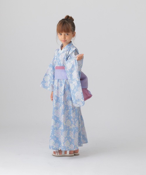 GLOBAL WORK（グローバルワーク）の「洗える簡単浴衣セット/T/575729（浴衣・キッズ・ピンク/ブルー・100cm/110cm/120cm）」の19枚目の写真