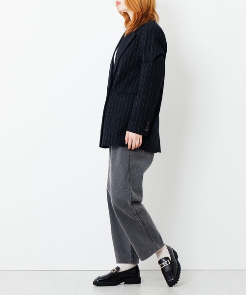 HIMIKO(ヒミコ)の「【HIMIKO】【撥水】トラックソールスクエアバックルローファー/651321(ローファー・レディース・ブラック/アイボリー/ブラウン・22.0cm/23.0cm/24.0cm/25.5cm/22.5cm/23.5cm/24.5cm/25.0cm)」の11枚目の写真