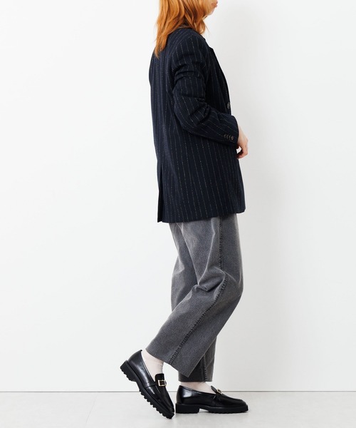 HIMIKO(ヒミコ)の「【HIMIKO】【撥水】トラックソールスクエアバックルローファー/651321(ローファー・レディース・ブラック/アイボリー/ブラウン・22.0cm/23.0cm/24.0cm/25.5cm/22.5cm/23.5cm/24.5cm/25.0cm)」の12枚目の写真