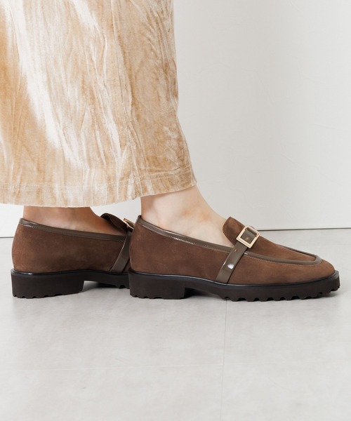 HIMIKO(ヒミコ)の「【HIMIKO】【撥水】トラックソールスクエアバックルローファー/651321(ローファー・レディース・ブラック/アイボリー/ブラウン・22.0cm/23.0cm/24.0cm/25.5cm/22.5cm/23.5cm/24.5cm/25.0cm)」の17枚目の写真