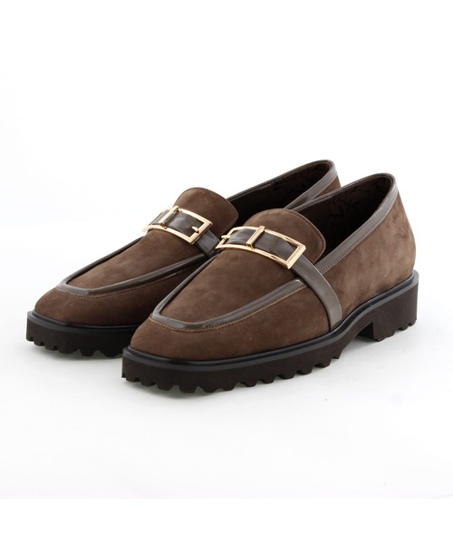 HIMIKO(ヒミコ)の「【HIMIKO】【撥水】トラックソールスクエアバックルローファー/651321(ローファー・レディース・ブラック/アイボリー/ブラウン・22.0cm/23.0cm/24.0cm/25.5cm/22.5cm/23.5cm/24.5cm/25.0cm)」の13枚目の写真