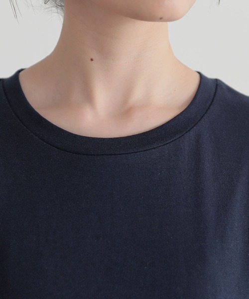 n'OrLABEL(ノアールレーベル)の「異素材切替ドルマンカットソー(Tシャツ/カットソー・レディース・アイボリー/モカ/ネイビー・FREE)」の17枚目の写真