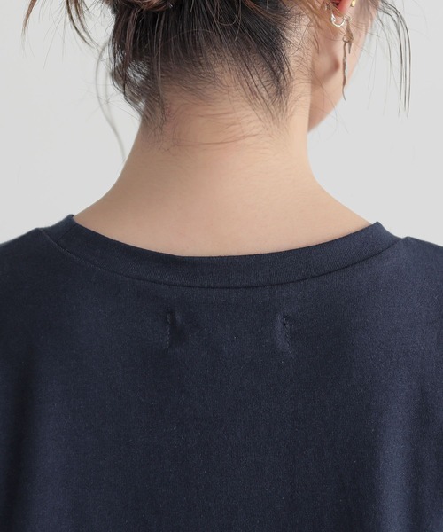 n'OrLABEL(ノアールレーベル)の「異素材切替ドルマンカットソー(Tシャツ/カットソー・レディース・アイボリー/モカ/ネイビー・FREE)」の18枚目の写真