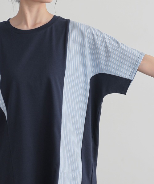 n'OrLABEL(ノアールレーベル)の「異素材切替ドルマンカットソー(Tシャツ/カットソー・レディース・アイボリー/モカ/ネイビー・FREE)」の19枚目の写真