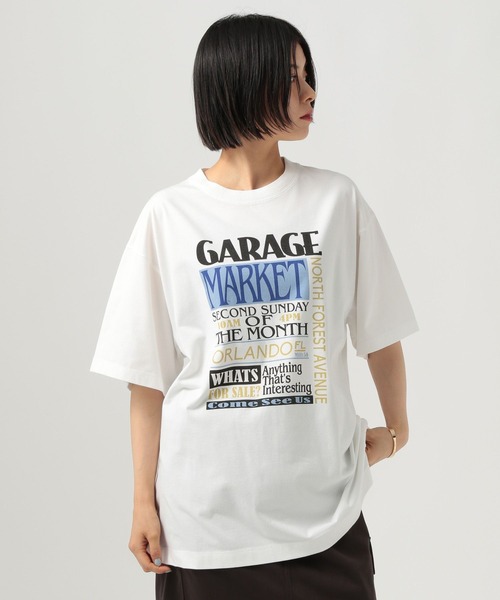 BAYFLOW（ベイフロー）の「グラフィックBIGTシャツ（Tシャツ/カットソー・レディース・レッド/オレンジ/ブルー・FREE）」の2枚目の写真