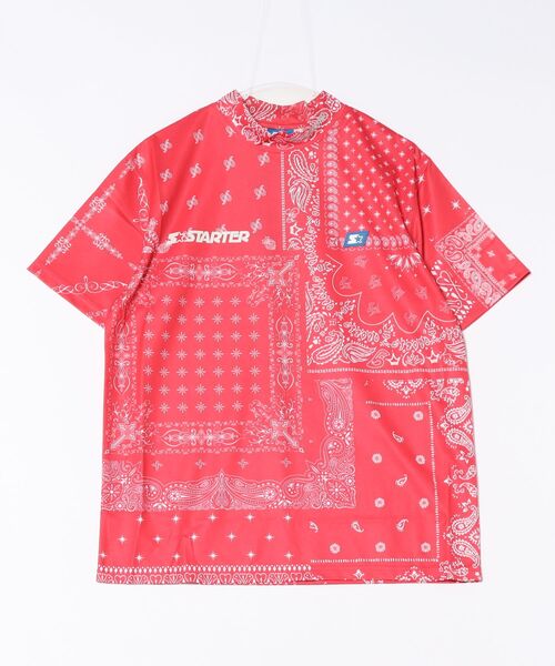 STARTER(スターター)の「【STARTER GOLF】スターターゴルフ BANDANA MOCK NECK TEE モックネック Tシャツ SG-123004(Tシャツ/カットソー・メンズ・ブラック/レッド/ネイビー・M/L)」の15枚目の写真