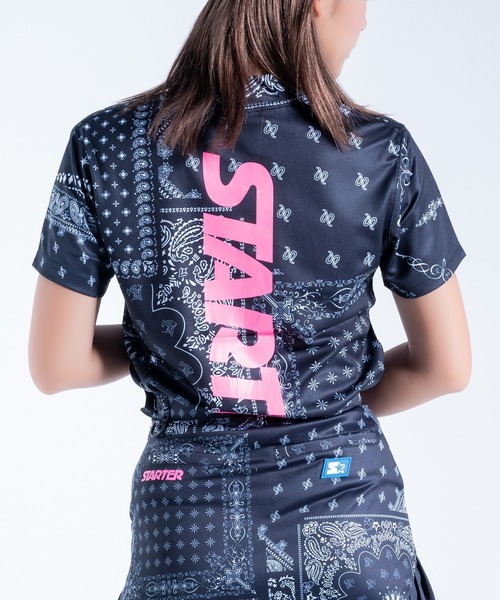 STARTER(スターター)の「【STARTER GOLF】スターターゴルフ BANDANA MOCK NECK TEE モックネック Tシャツ SG-123004(Tシャツ/カットソー・メンズ・ブラック/レッド/ネイビー・M/L)」の11枚目の写真