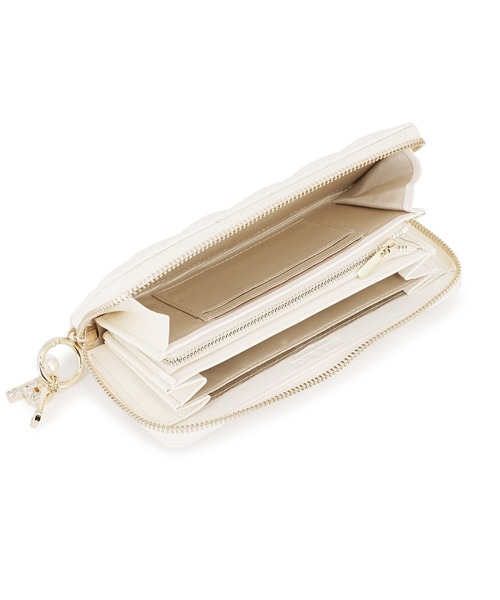 PAUL & JOE ACCESSOIRES(ポールアンドジョーアクセソワ)の「PAUL & JOE ACCESSOIRES (ポール&ジョーアクセソワ)ラウンドファスナー長財布 PJA-W1251 キルティング(財布・レディース・ピンク/ブラック/アイボリー・FREE)」の7枚目の写真