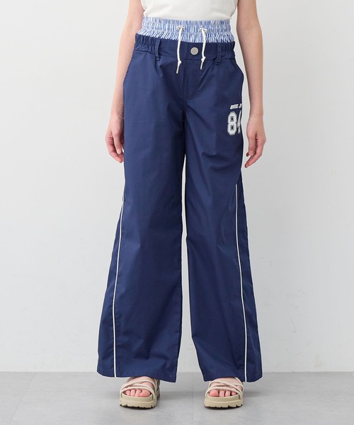 BISKEE（ビスキー）の「ダブルウエスト ナンバーロゴワイドパンツ（カーゴパンツ・キッズ・ブラック/ネイビー・140cm/150cm/160cm）」の9枚目の写真