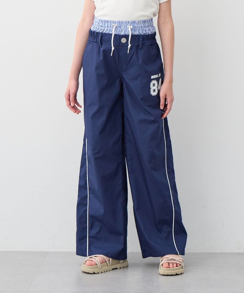 BISKEE（ビスキー）の「ダブルウエスト ナンバーロゴワイドパンツ（カーゴパンツ・キッズ・ブラック/ネイビー・140cm/150cm/160cm）」の10枚目の写真