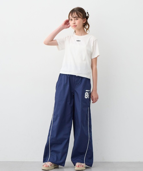BISKEE（ビスキー）の「ダブルウエスト ナンバーロゴワイドパンツ（カーゴパンツ・キッズ・ブラック/ネイビー・140cm/150cm/160cm）」の21枚目の写真