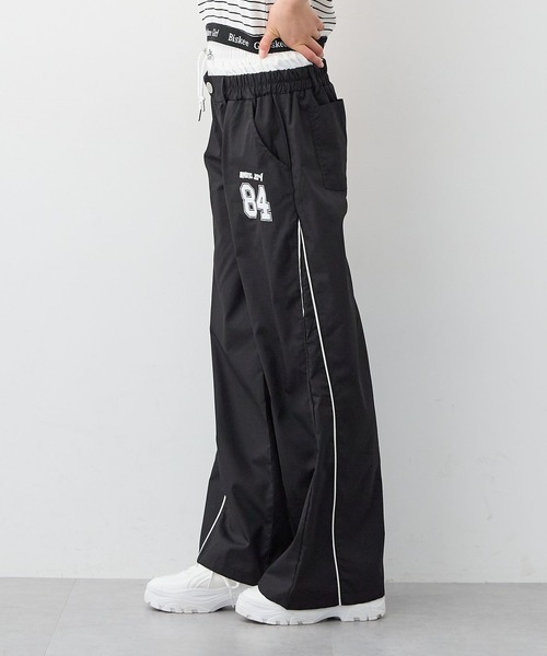 BISKEE（ビスキー）の「ダブルウエスト ナンバーロゴワイドパンツ（カーゴパンツ・キッズ・ブラック/ネイビー・140cm/150cm/160cm）」の7枚目の写真