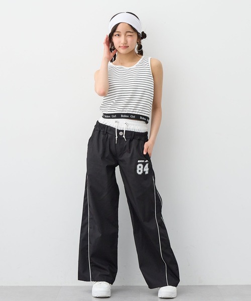 BISKEE（ビスキー）の「ダブルウエスト ナンバーロゴワイドパンツ（カーゴパンツ・キッズ・ブラック/ネイビー・140cm/150cm/160cm）」の14枚目の写真
