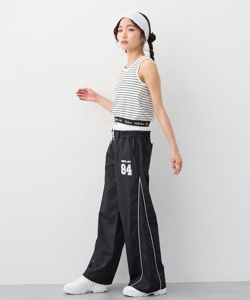 BISKEE（ビスキー）の「ダブルウエスト ナンバーロゴワイドパンツ（カーゴパンツ・キッズ・ブラック/ネイビー・140cm/150cm/160cm）」の18枚目の写真