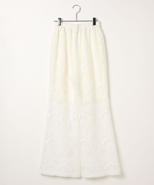 PAGEBOY（ページボーイ）の「レースワイドフレアパンツ（その他パンツ・レディース・ホワイト/ブラック・FREE）」の20枚目の写真