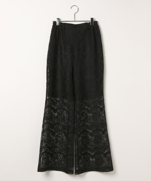 PAGEBOY（ページボーイ）の「レースワイドフレアパンツ（その他パンツ・レディース・ホワイト/ブラック・FREE）」の17枚目の写真