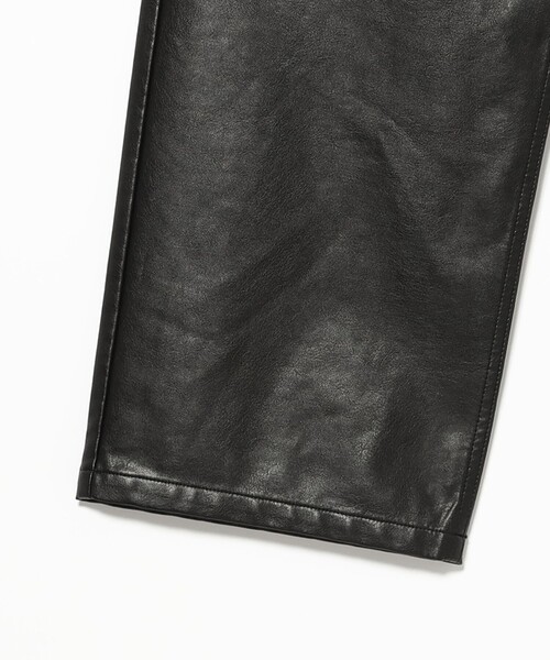 B:MING by BEAMS(ビーミングバイビームス)の「フェイクレザー ワイド パンツ(その他パンツ・メンズ・ブラック・XL/L/M/S)」の10枚目の写真