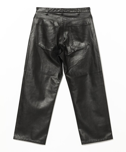B:MING by BEAMS(ビーミングバイビームス)の「フェイクレザー ワイド パンツ(その他パンツ・メンズ・ブラック・XL/L/M/S)」の11枚目の写真