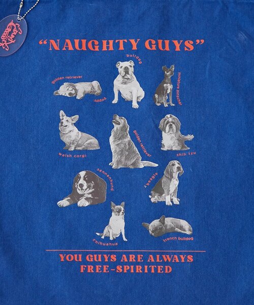 SOUNDSGOOOOD（サウンズグッド）の「【SOUNDSGOOOOD】犬プリントチャーム付きトートバッグ（トートバッグ・レディース・ピンク/ブルー/ブラック/オレンジ/パープル/グリーン/ブラウン・ONE SIZE）」の17枚目の写真