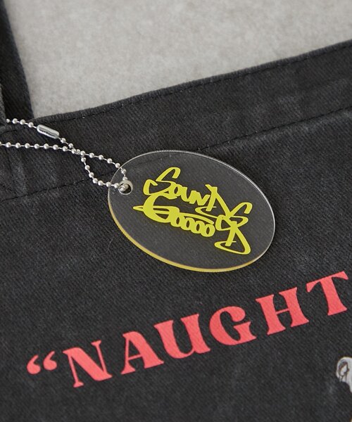 SOUNDSGOOOOD（サウンズグッド）の「【SOUNDSGOOOOD】犬プリントチャーム付きトートバッグ（トートバッグ・レディース・ピンク/ブルー/ブラック/オレンジ/パープル/グリーン/ブラウン・ONE SIZE）」の21枚目の写真