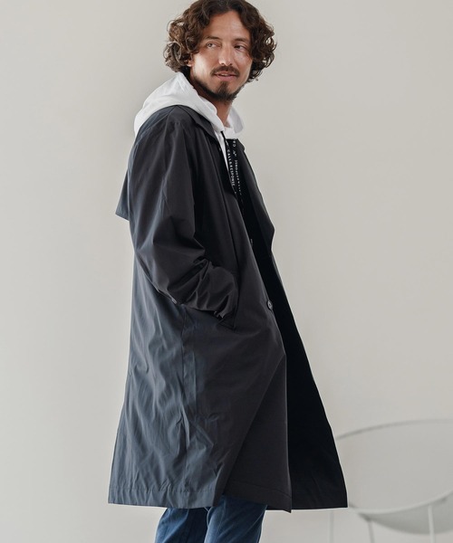 CALL&RESPONSE（コールアンドレスポンス）の「mj10882-トレンチコート-撥水（トレンチコート・メンズ・ブラック/カーキ・2/4）」の3枚目の写真