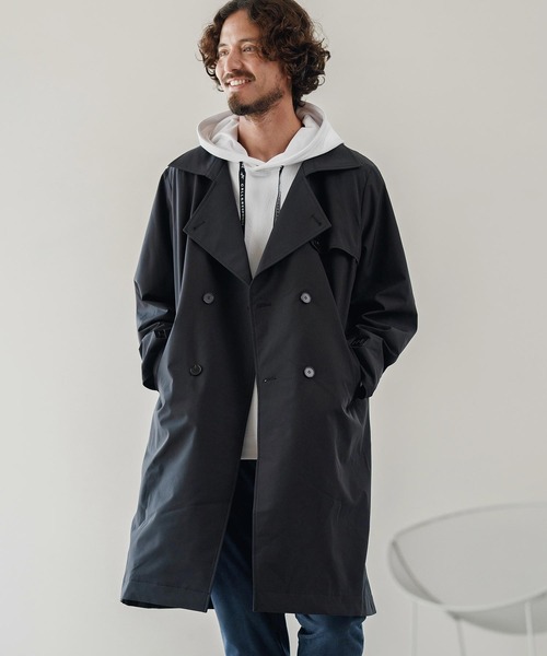 CALL&RESPONSE（コールアンドレスポンス）の「mj10882-トレンチコート-撥水（トレンチコート・メンズ・ブラック/カーキ・2/4）」の4枚目の写真