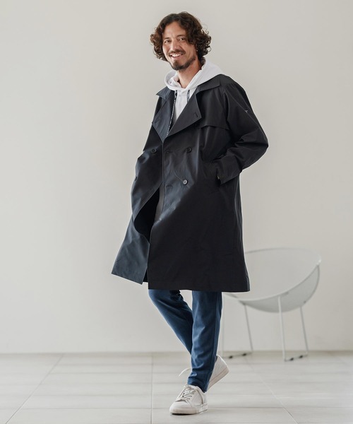 CALL&RESPONSE（コールアンドレスポンス）の「mj10882-トレンチコート-撥水（トレンチコート・メンズ・ブラック/カーキ・2/4）」の7枚目の写真