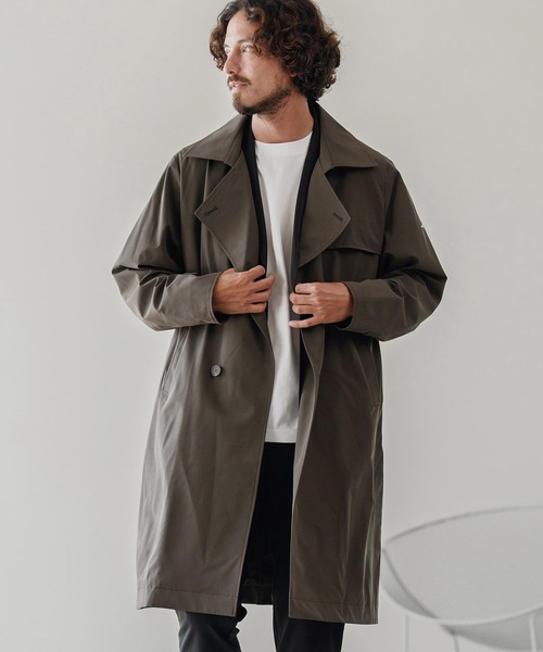CALL&RESPONSE（コールアンドレスポンス）の「mj10882-トレンチコート-撥水（トレンチコート・メンズ・ブラック/カーキ・2/4）」の10枚目の写真